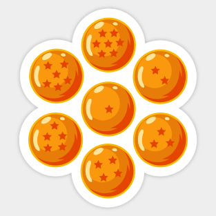 Seven Dragon Balls Sticker